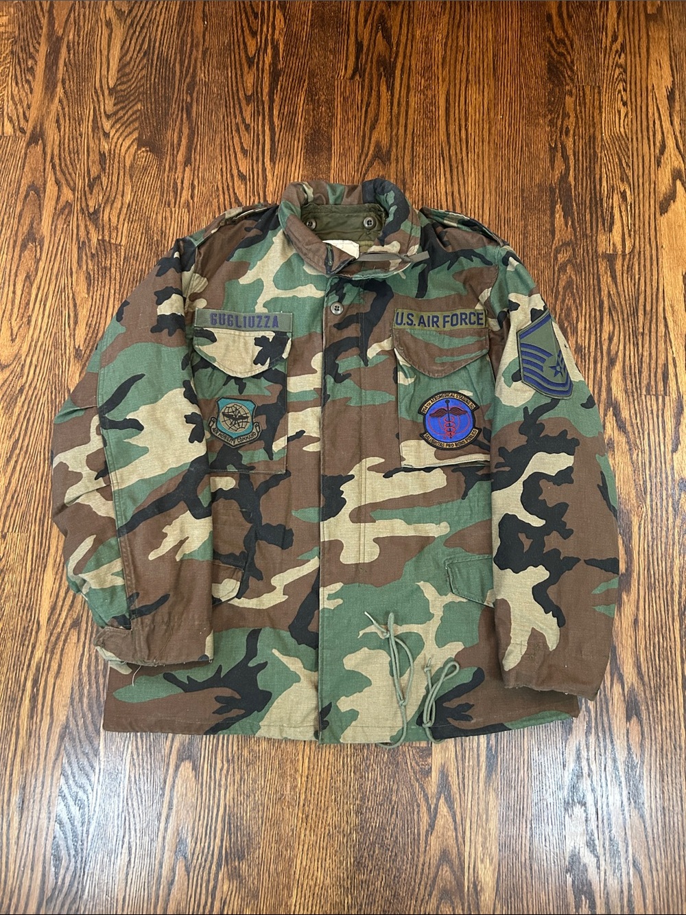 Vintage US Air Force Cold Weather Coat with Removable Liner